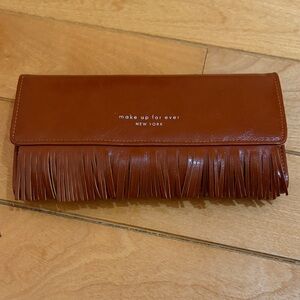 Makeup Forever Brown Fringe Clutch
